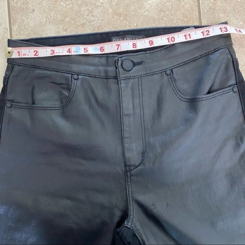 Dynamite Black Faux Leather Pants - Picture 6 of 9